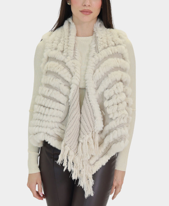 Knitted Fur Vest view 
