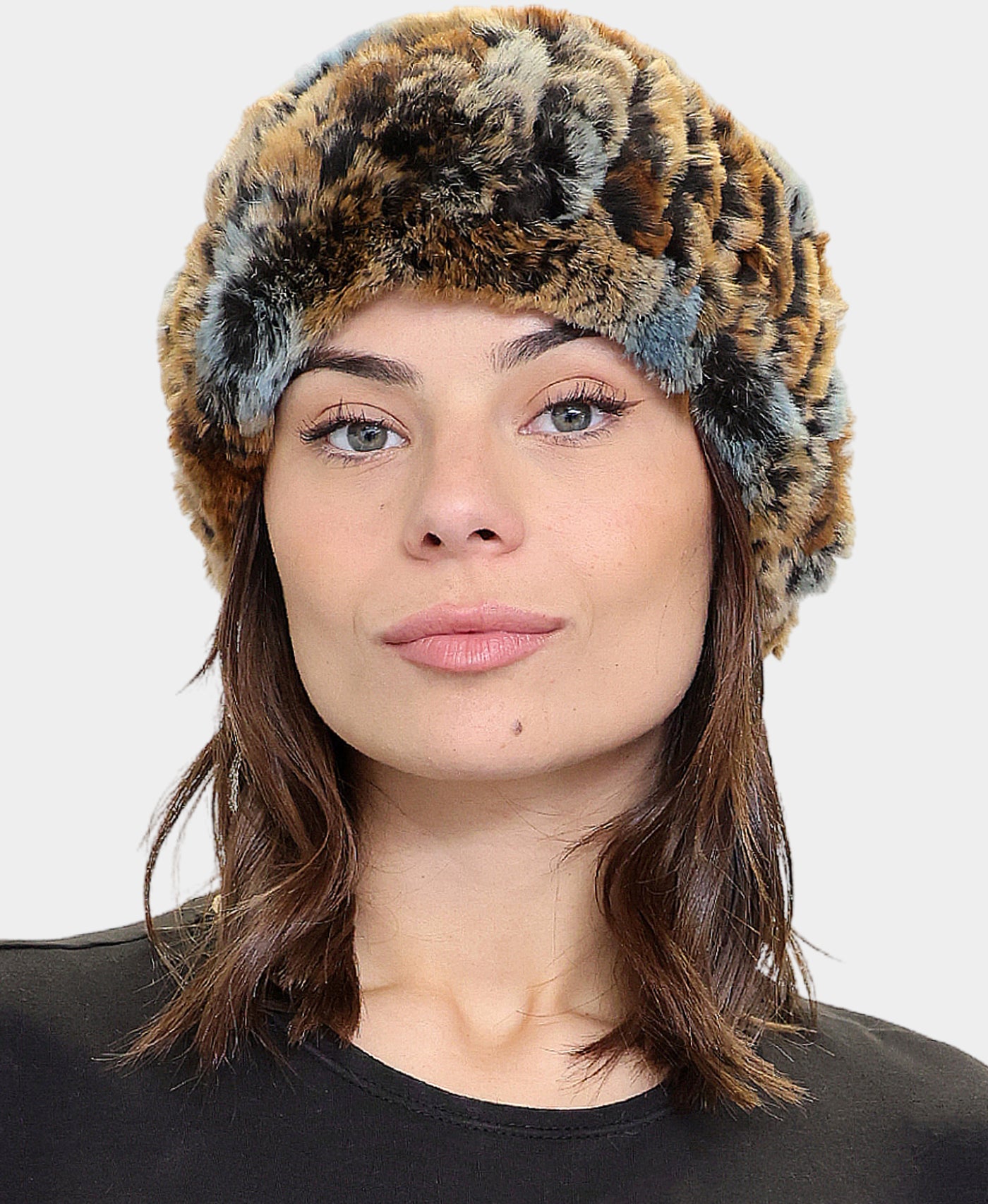 Knitted Fur Headband/Neck Warmer view 1