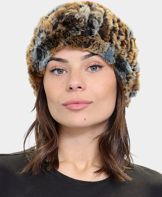 Knitted Fur Headband/Neck Warmer view 