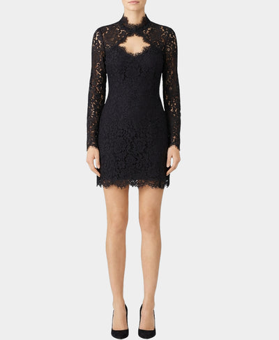 Lace Mock Neck Dress image 1