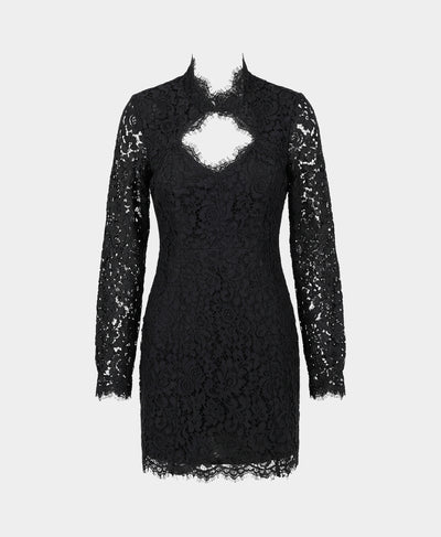 Lace Mock Neck Dress image 3