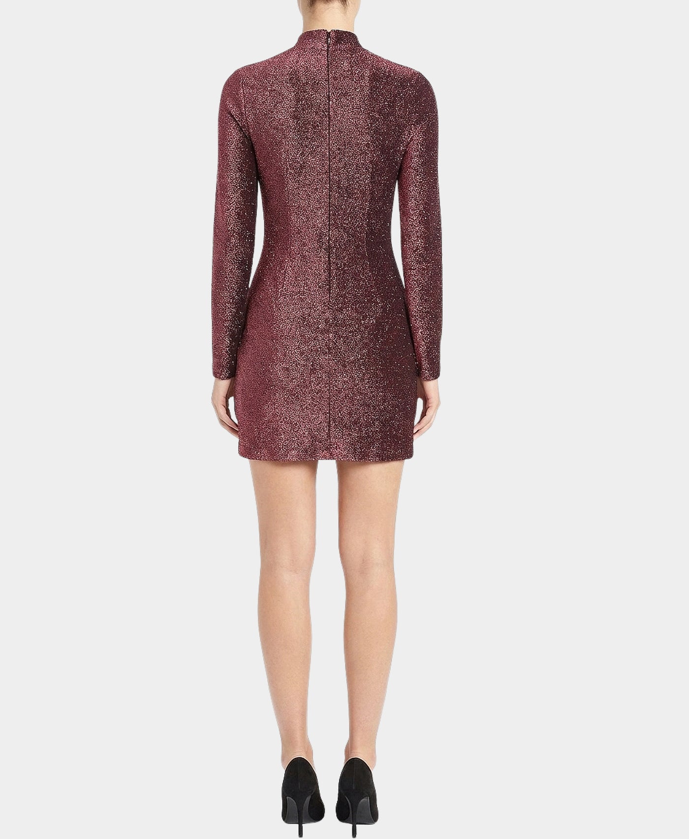 Shimmer Mock Neck Dress view 2