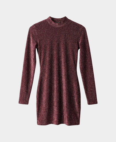 Shimmer Mock Neck Dress image 3