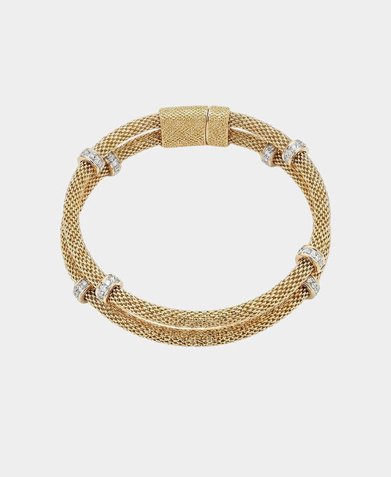 
Double Strand Mesh Bracelet in GOLD view 2