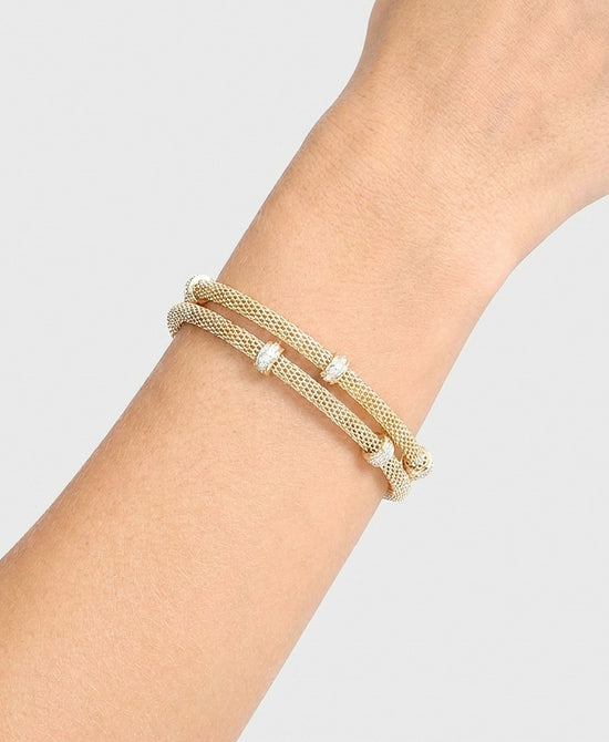 
Double Strand Mesh Bracelet in GOLD view 1