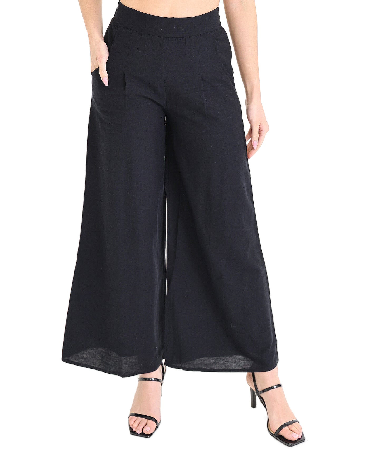 Linen Wide Leg Pants view 1