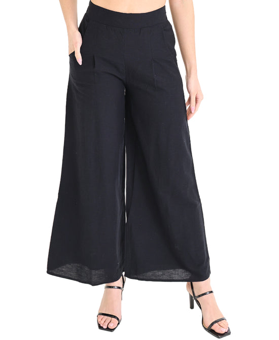 Linen Wide Leg Pants view 