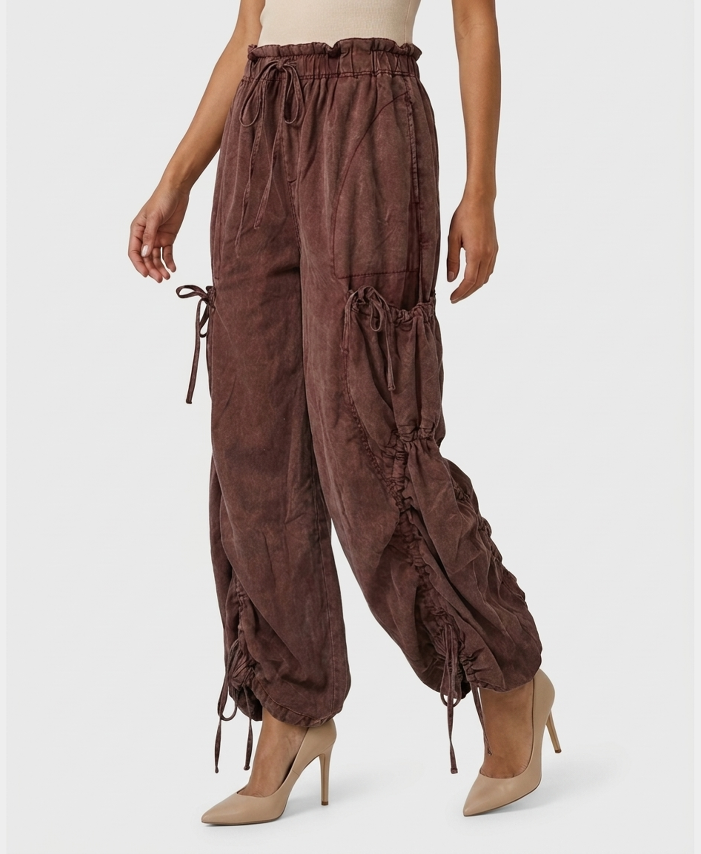 Cargo Pocket Drawstring Pants – FOX'S - Online