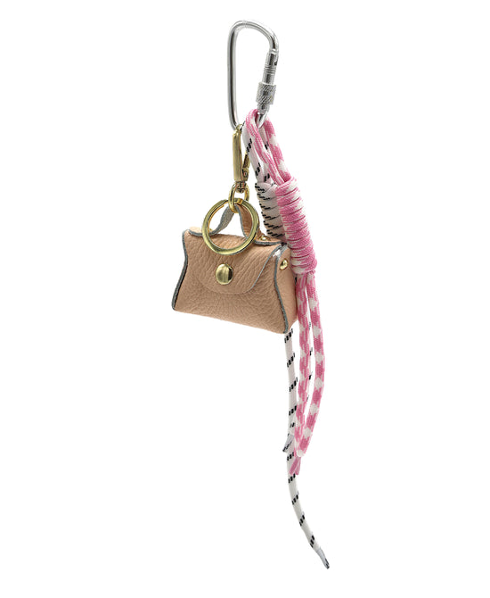 Faux Leather Mini Purse Bag Charm/Keychain view 