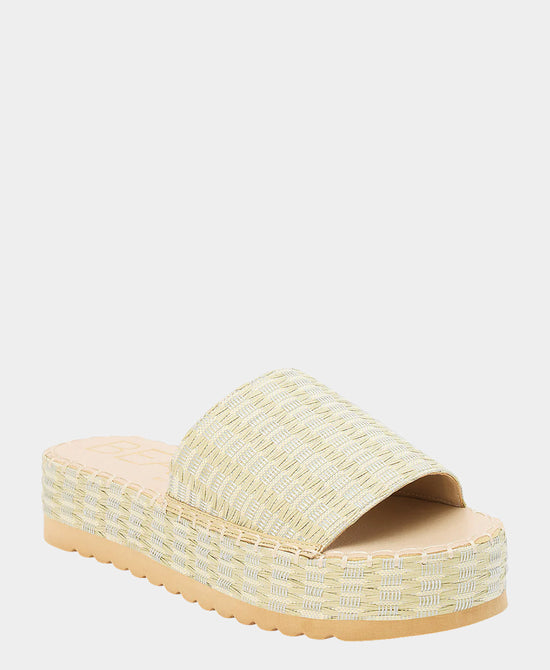 
Woven Platform Sandal in PISTACHIO MULTI view 1