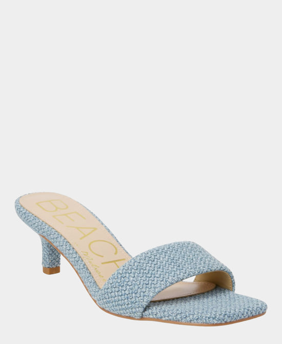 Raffia Kitten Heel Sandal view 1