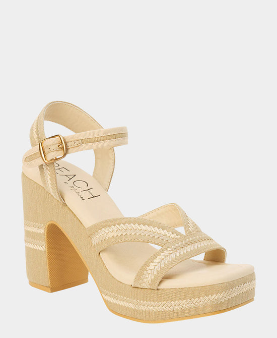 Two Tone Heeled Sandal view 1