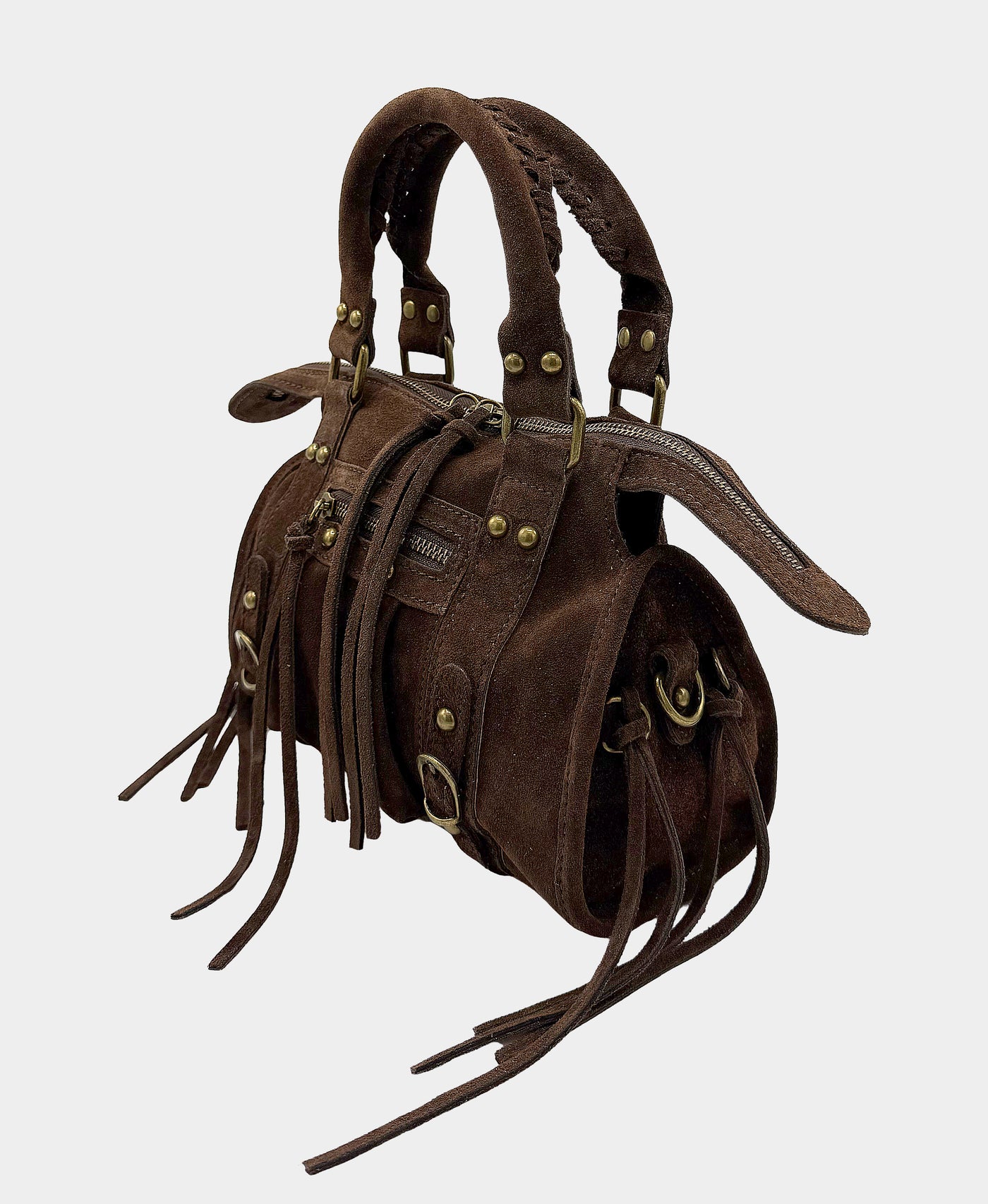 Small Suede Fringe Handbag view 2