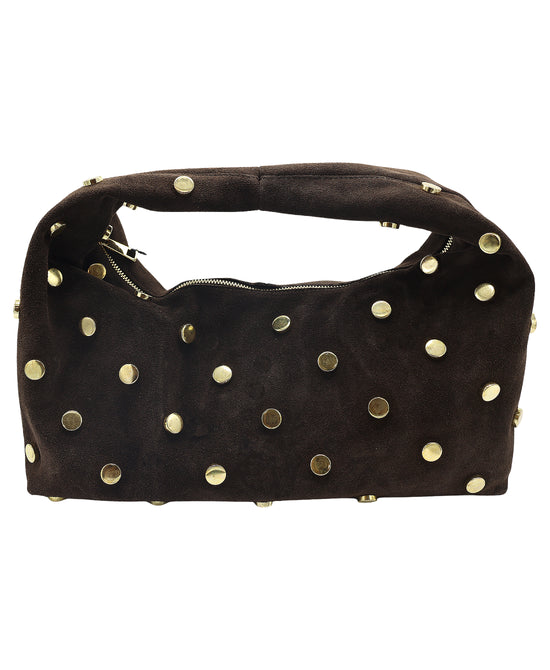 Suede Handbag w/ Studs view 