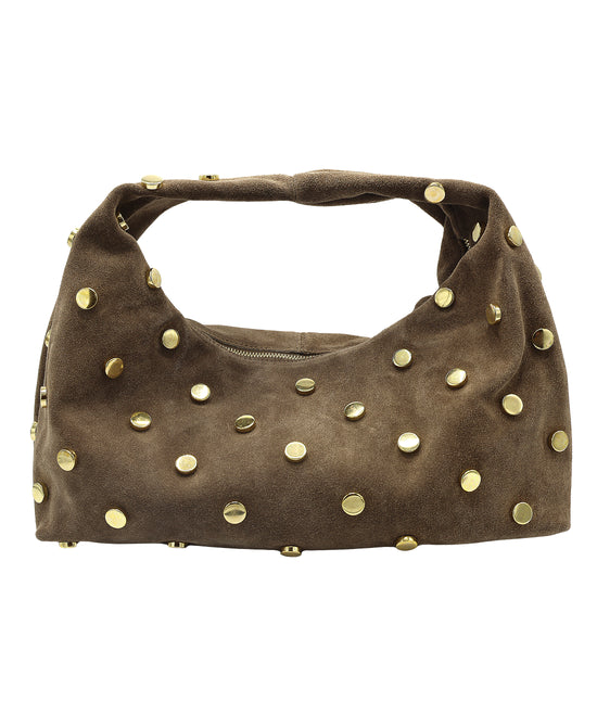 Suede Handbag w/ Studs view 