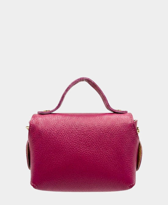 
Leather Crossbody Bag in FUCHSIA view 2