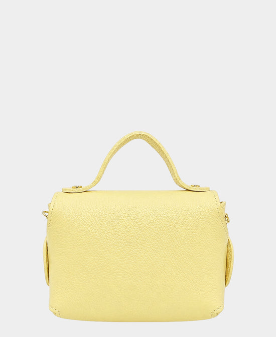 
Leather Crossbody Bag in YELLOW view 2