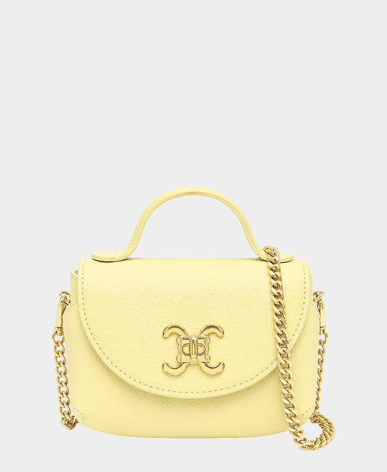 
Leather Crossbody Bag in YELLOW view 1