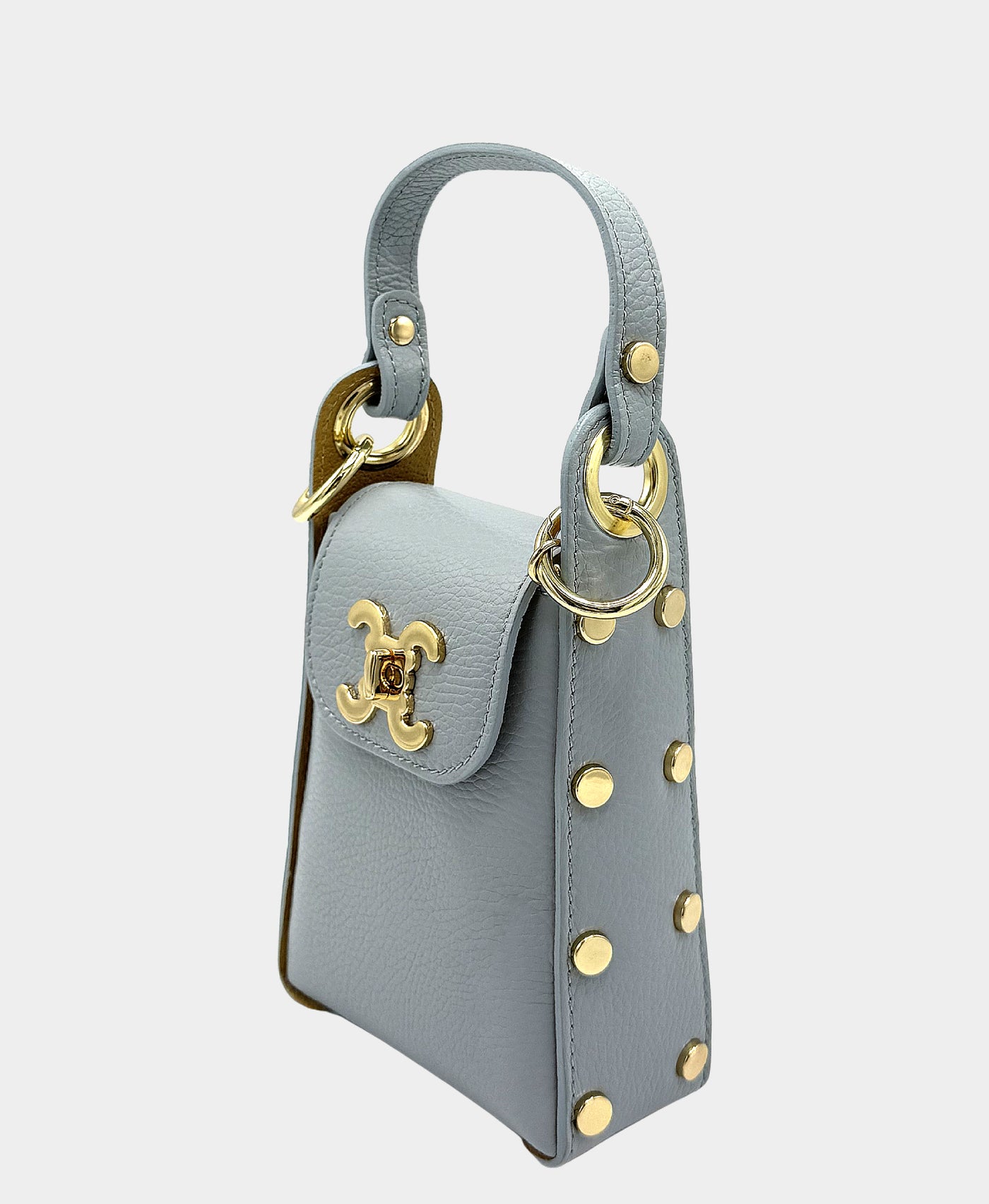 バッグ Tornado Mart Studded Leather Boston Bag Leather Studded Crossbody Bag – FOX'S - Online