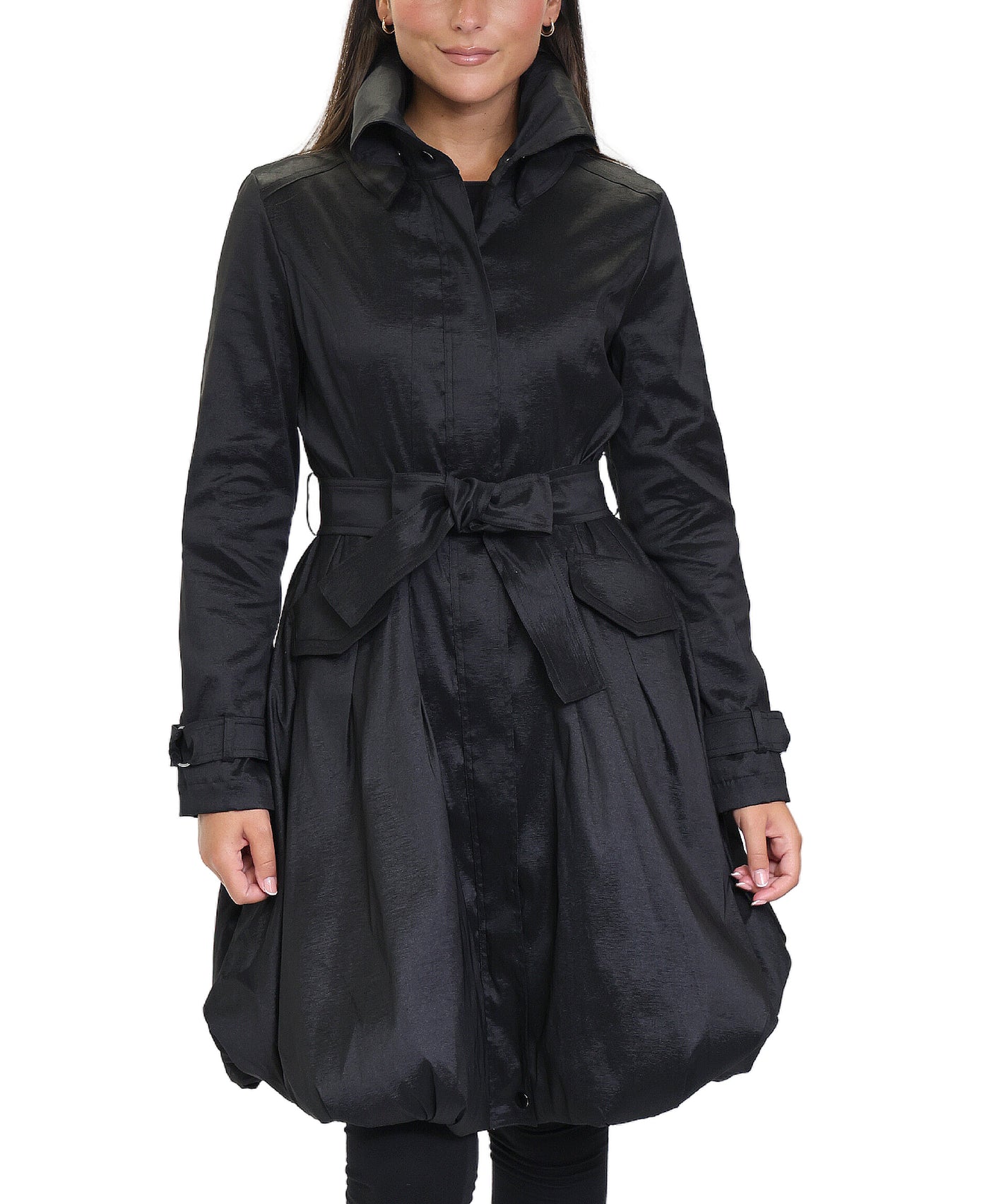 High Collar Bubble Rain Coat image 1