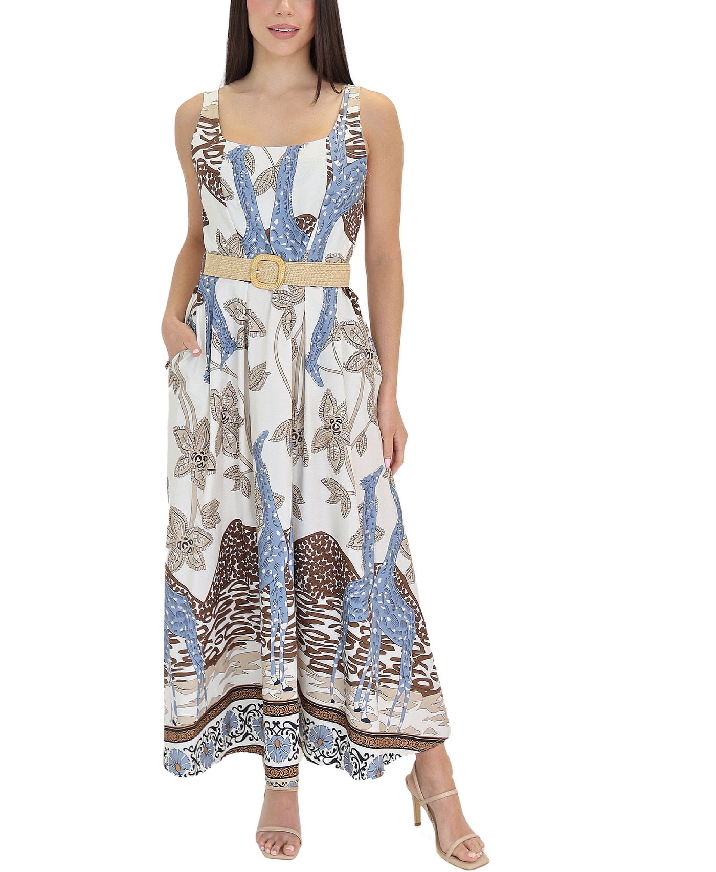 Printed Maxi Dress view 1