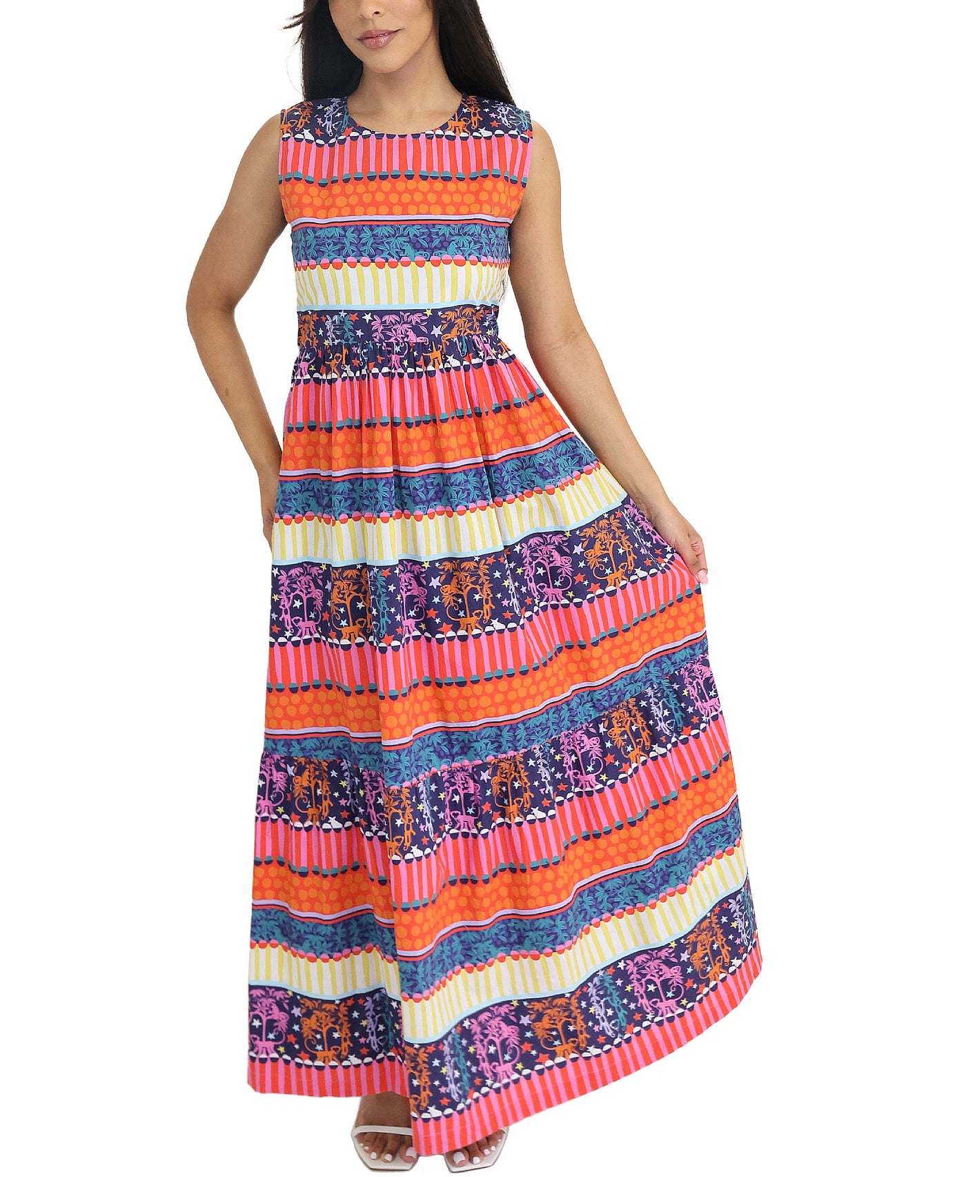 Printed Maxi Dress view 1