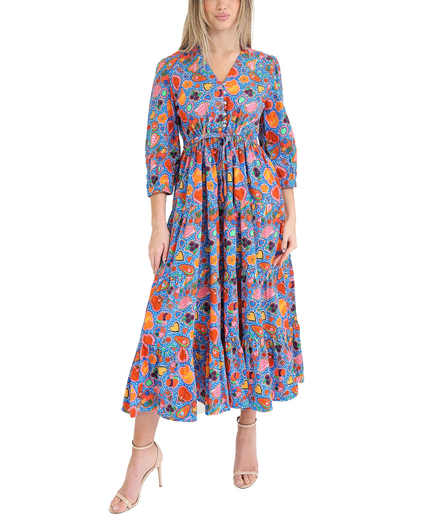 Printed Maxi Dress view 1