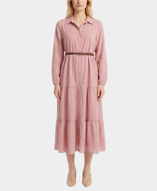 Solid Shirt Dress view 1