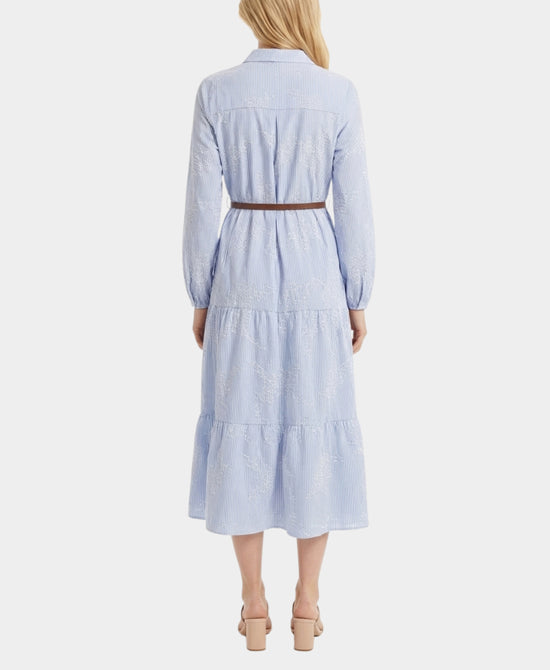 Stripe Embroidered Dress view 2