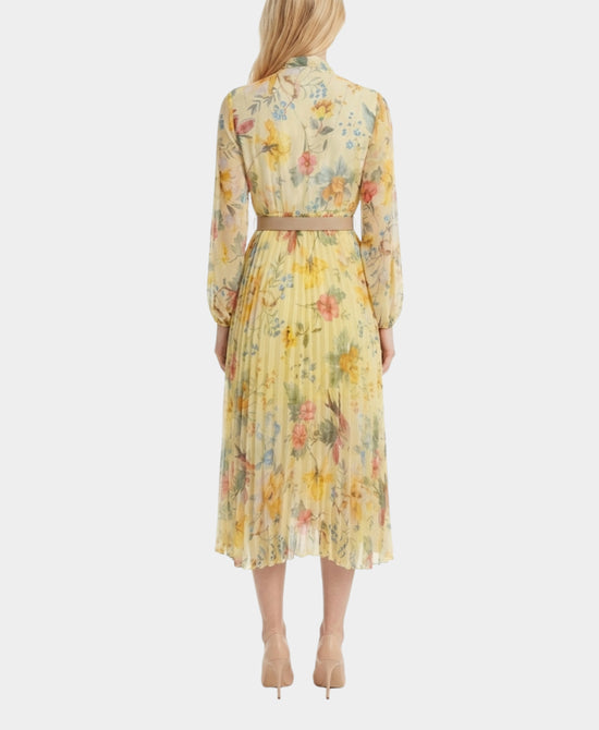 Floral Print Pleated Maxi Dress view 2