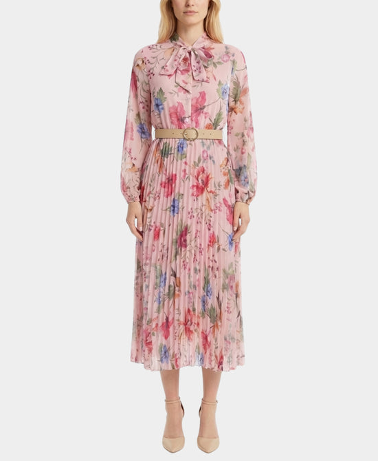 Floral Print Pleated Maxi Dress view 1