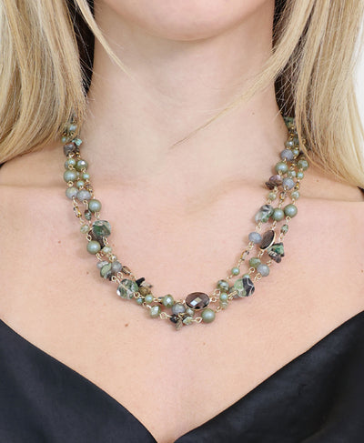 Layered Beaded Necklace image 1