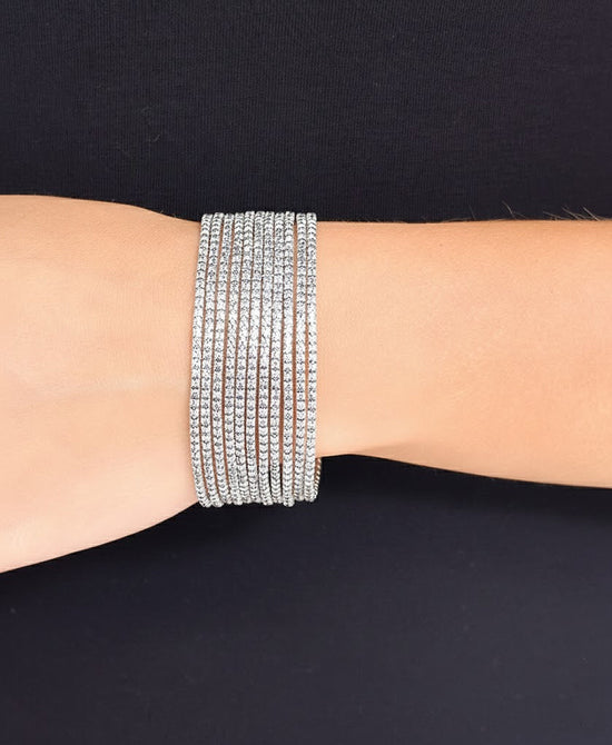 Elastic Crystal Bracelet Set view 