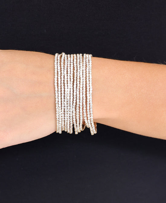 Elastic Crystal Bracelet Set view 