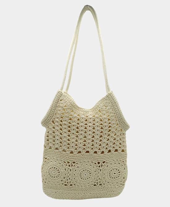 Crochet Shoulder Bag w/ Beads view 2