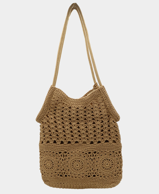 Crochet Shoulder Bag w/ Beads view 2