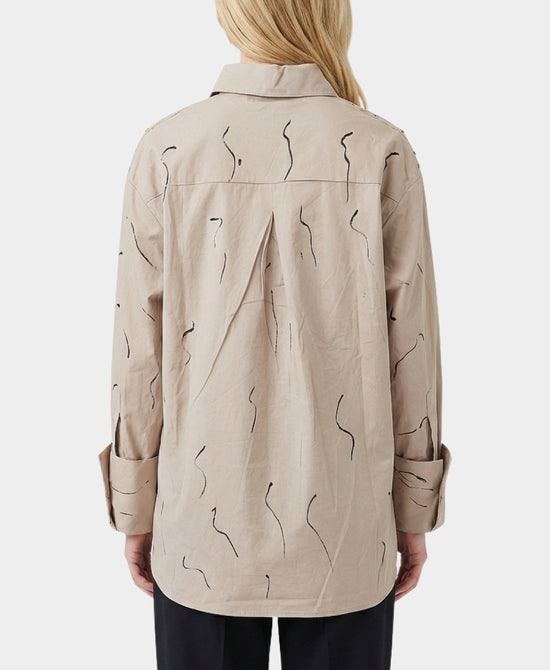 Splatter Blouse w/ Studs view 2