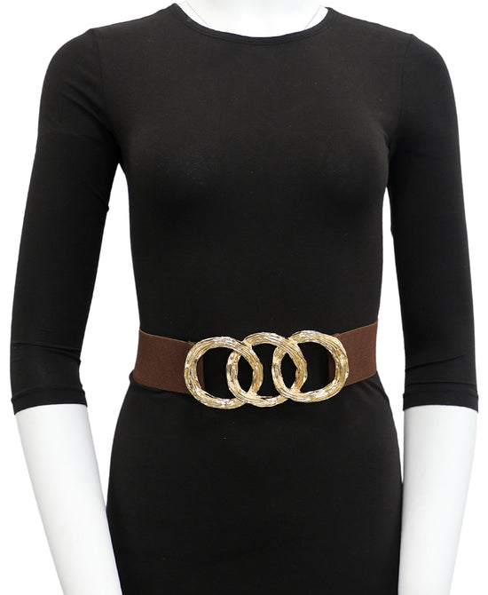 Stretch Belt w/ Metal Rings Front view 1