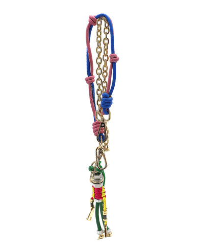 Faux Leather & Chain Bag Charm/Keychain image 1