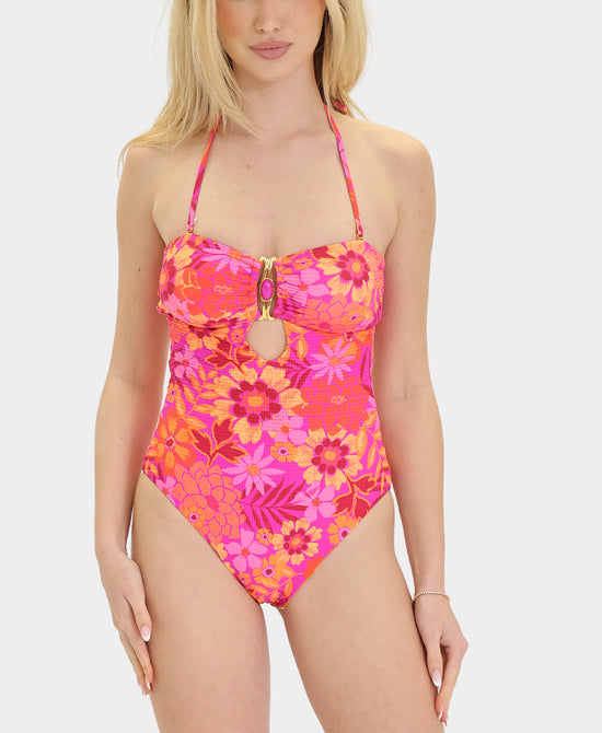 Floral Printed One-Piece Swimsuit view 2