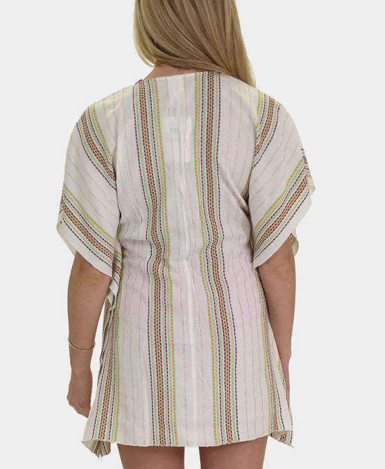 Striped Swim Cover-Up view 2