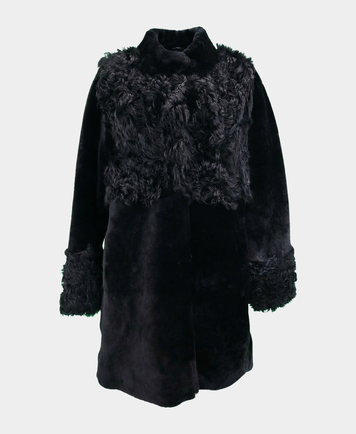 Shearling Coat w/ Fur Trim – FOX'S - Online