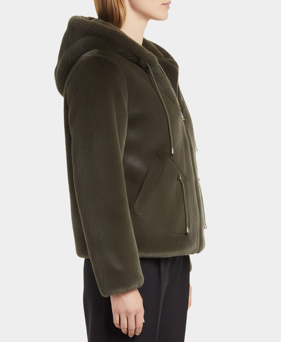 Faux Fur Jacket w/ Hood view 