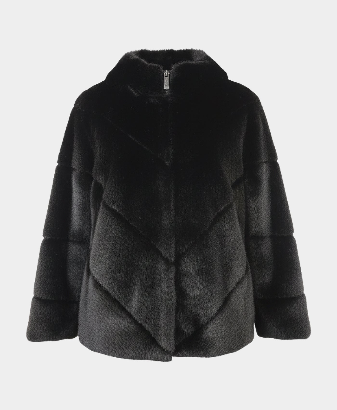 Faux Fur Jacket w/ Hood view 2