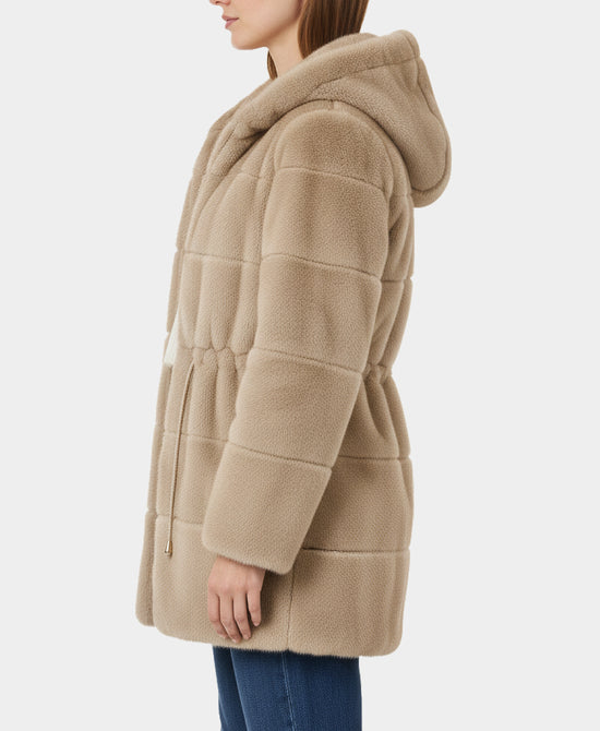 Faux Fur Jacket w/ Hood view 