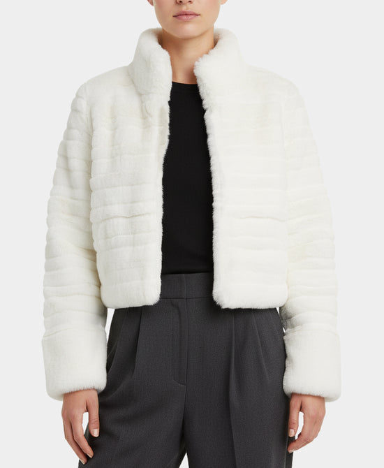 Faux Fur Cropped Jacket view 