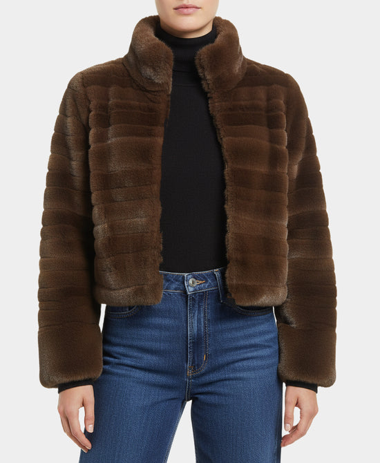 Faux Fur Cropped Jacket view 