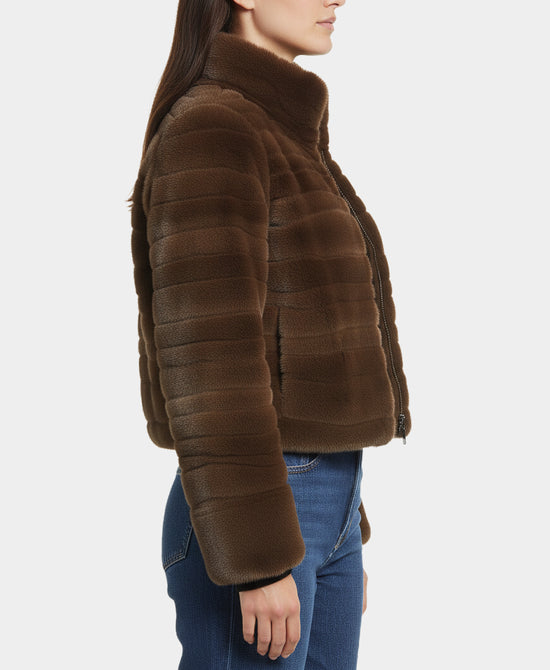 Faux Fur Cropped Jacket view 