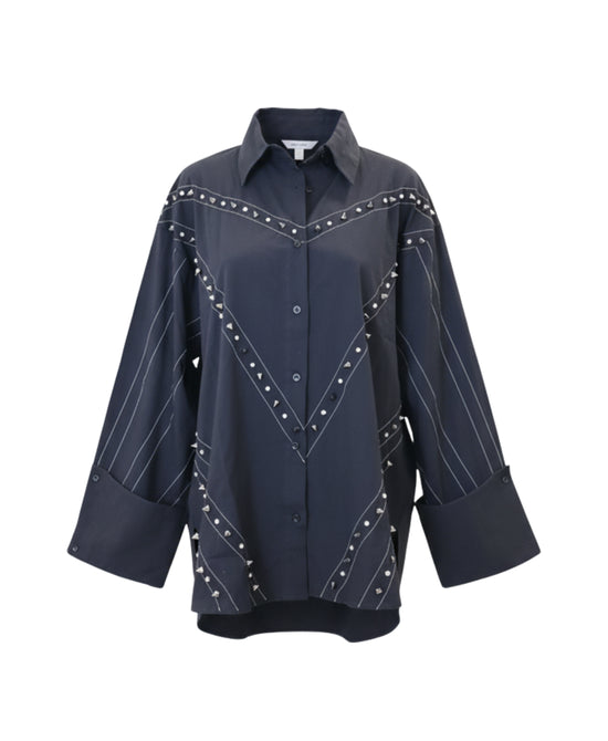 Top w/ Rhinestones & Pointed Studs view 