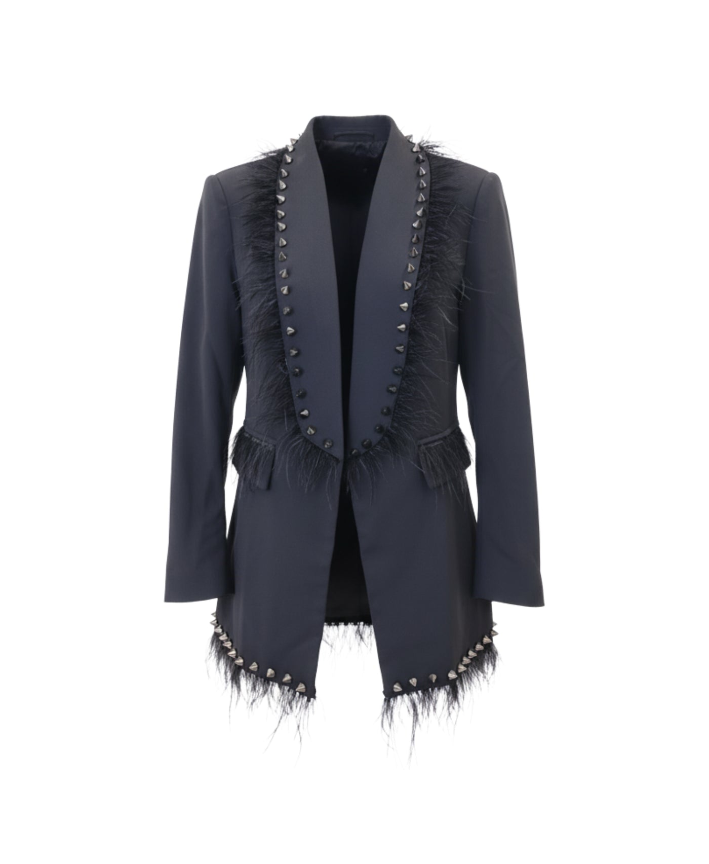 Blazer w/ Feather & Pointed Studs view 1